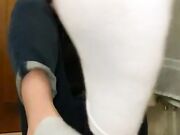 Sexy teen tease with soft soles feet joi