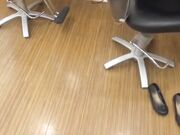 Amateur nerdy girl show soft soles toes pov