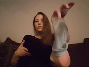 Goddess Bri Bri - Hello kitty stinky dirty sock worship!