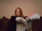 Goddess Bri Bri - Hello kitty stinky dirty sock worship!