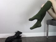 Miss Melissa - Old Green Slouch Socks