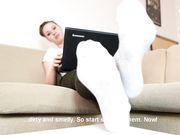 Czech Soles - Madam Cat - Dirty white socks worship instructions