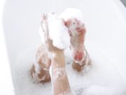 Twins Brooke and Vikki in Foot Fetish and Sensual Domination-Cum on Our Soles