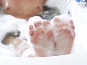 Twins Brooke and Vikki in Foot Fetish and Sensual Domination-Cum on Our Soles