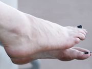 Ashley's Punky Pink Sole Scrunch and Foot Play