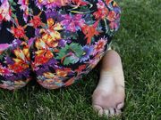 Ashley's Punky Pink Sole Scrunch and Foot Play