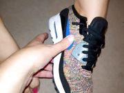 Her Nike Airmax removed