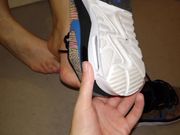 Her Nike Airmax removed