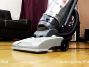 Miss Maryan Red Vacuuming her House in Bare Feet