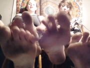Double Domme Foot Worship