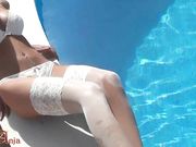 Lady Anja - Wet Nylons