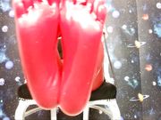 Herrin Adriana - Latex Footjob