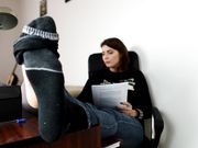 Czech Soles - Watching her sexy feet, socks and sneakers POV