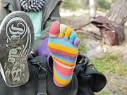 Smelly Natural Feet - Gena - Toe socks and tender feet