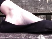 Upcycle - Natalie's black flats from high school review