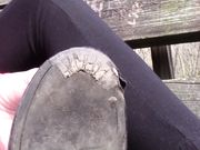 Upcycle - Natalie's black flats from high school review