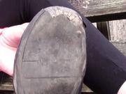 Upcycle - Natalie's black flats from high school review