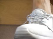 Her sexy sweaty Nike Roshe shoeplay