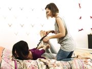 Russian Fetish - Maya tortures hogtied Yolla