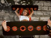 Russian Fetish - Leya goes crazy - Tickle hell in stocks and all toes tied