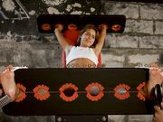 Russian Fetish - Leya goes crazy - Tickle hell in stocks and all toes tied