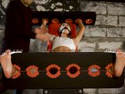 Russian Fetish - Leya goes crazy - Tickle hell in stocks and all toes tied