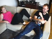 Czech Soles - Tickling submission fight - boy vs girl