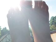 Toe bondage tickle game