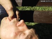 Park dirty foot tease & massage