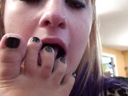 Lesbian dirty foot cleaning