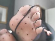 Goddess Lena-sniff my very sweaty nylon