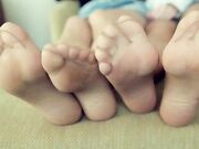 FeetWeek - Kneel and Admire Blondes' Nylon Footsies