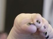 Sexy soft asian feet of brunette woman feet joi pov