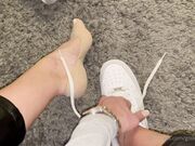 Amazing Sweaty Nylon Feet