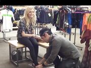 Blonde Teen Public Feet Slave