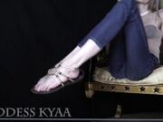 Goddess Kyaa - Golden Sandals JOI