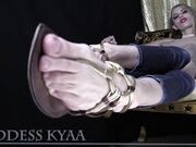 Goddess Kyaa - Golden Sandals JOI