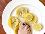 Lemon stomping squeeze