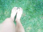 Feet on the grass