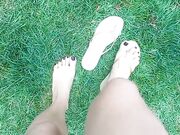 Feet on the grass