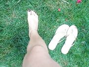 Feet on the grass