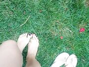 Feet on the grass