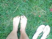 Feet on the grass