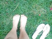 Feet on the grass