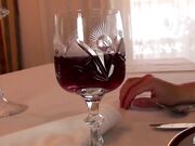 nylonfootjob under the dinnertable