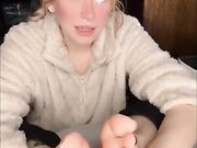 blonde amateur babe tease show soft feet soles pov joi