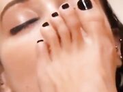 Black toenails worship 1