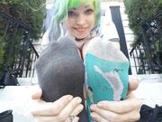 Neighbor Is Watching Me Show Off Me Stinky Sweaty Soles