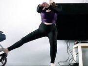 pushing stroller with foot