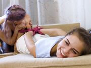 Astrid lickle and tickle Leya